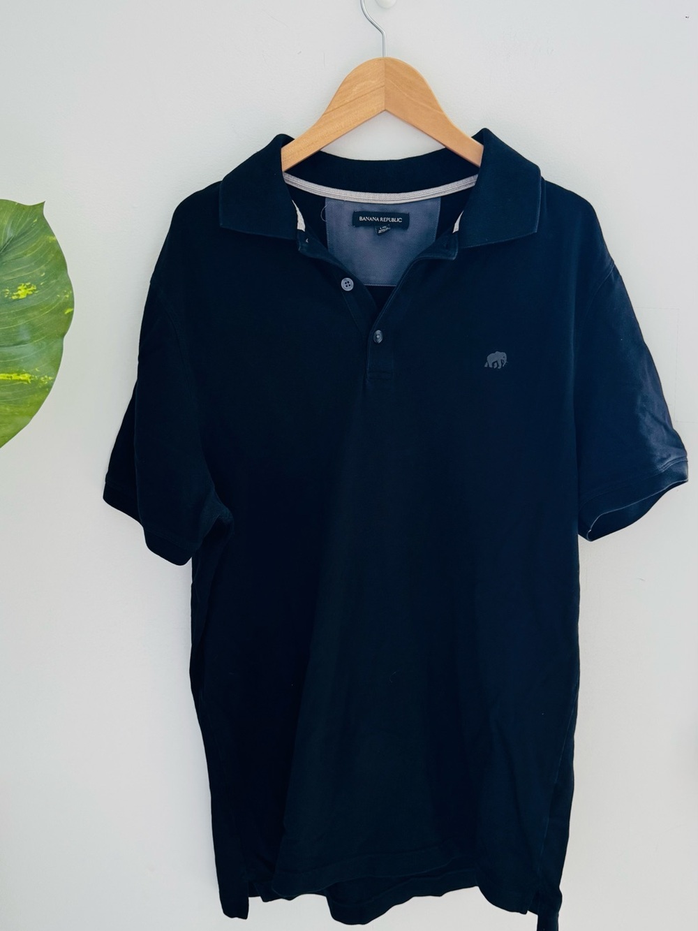 BANANA REPUBLIC | Men’s Black Polo Shirt Size Large